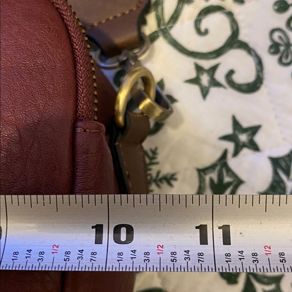 Jessie James Burgundy Leather Crossbody Bag, no signs of wear - Picture 10 of 11